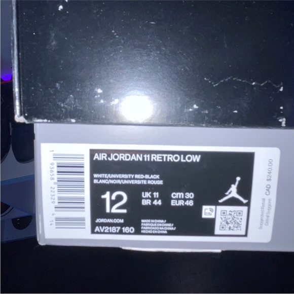 Nike Air Jordan 11 Retro Low Concord Bred - Picture 6 of 6